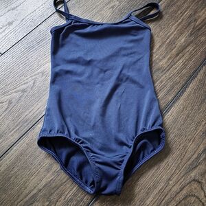 Navy Blue Spaghetti Strap Bodysuit